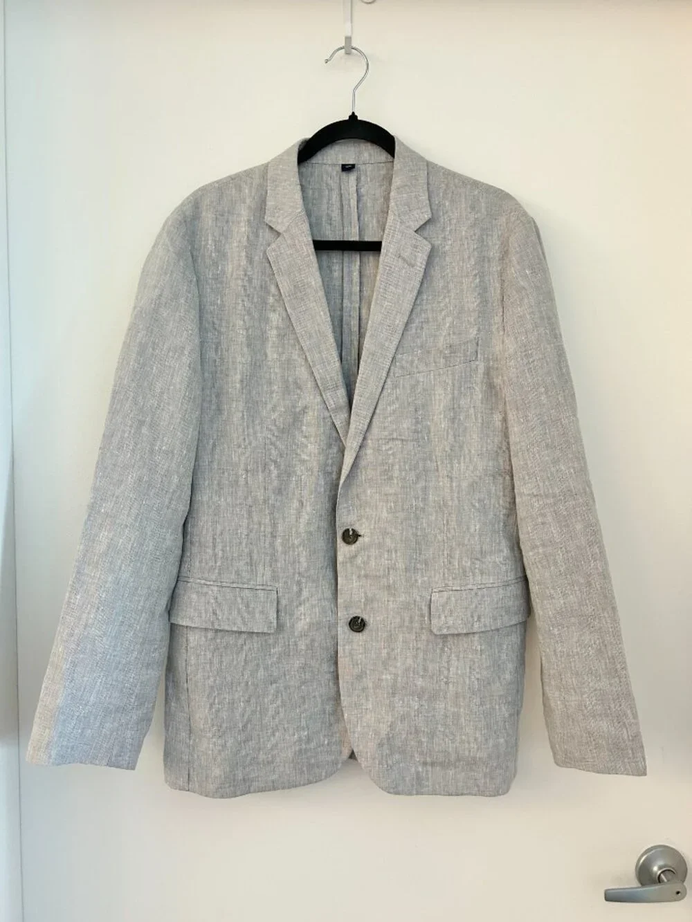 J. Crew Men's Thompson 100% Linen Blazer Light Gray Summer Lightweight Size 38